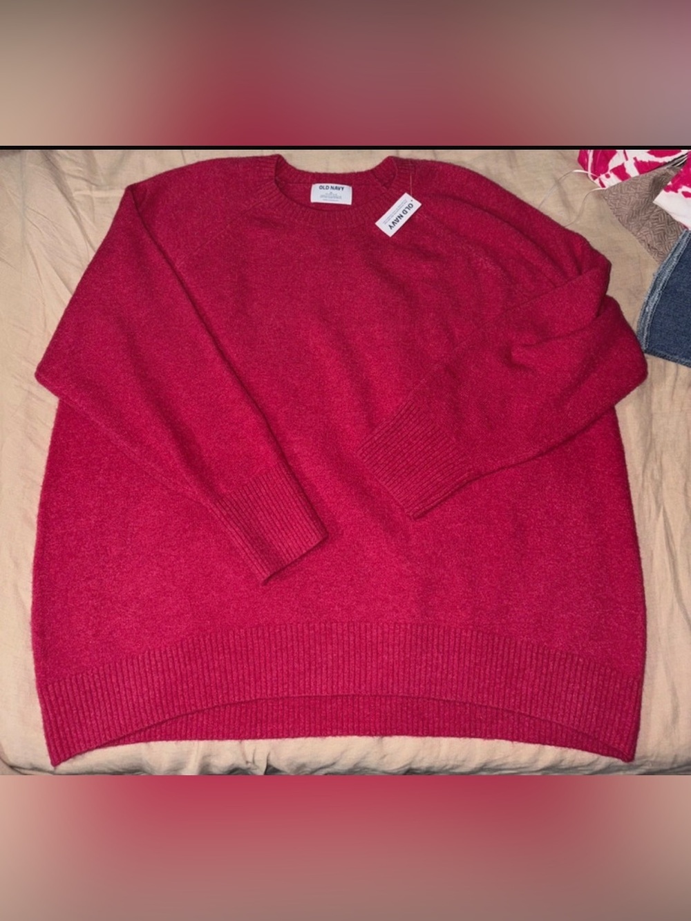 Suéter de Punto Rojo Old Navy XL - Go-
Recycled Cozy Crewneck